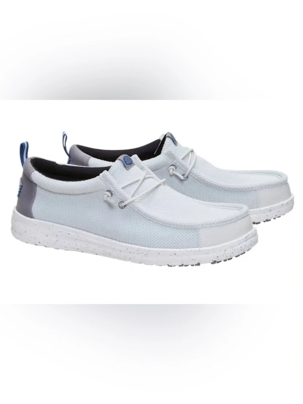 New Hey Dude Men 11 Wally Work CE Dawn Blue -Composite Toe